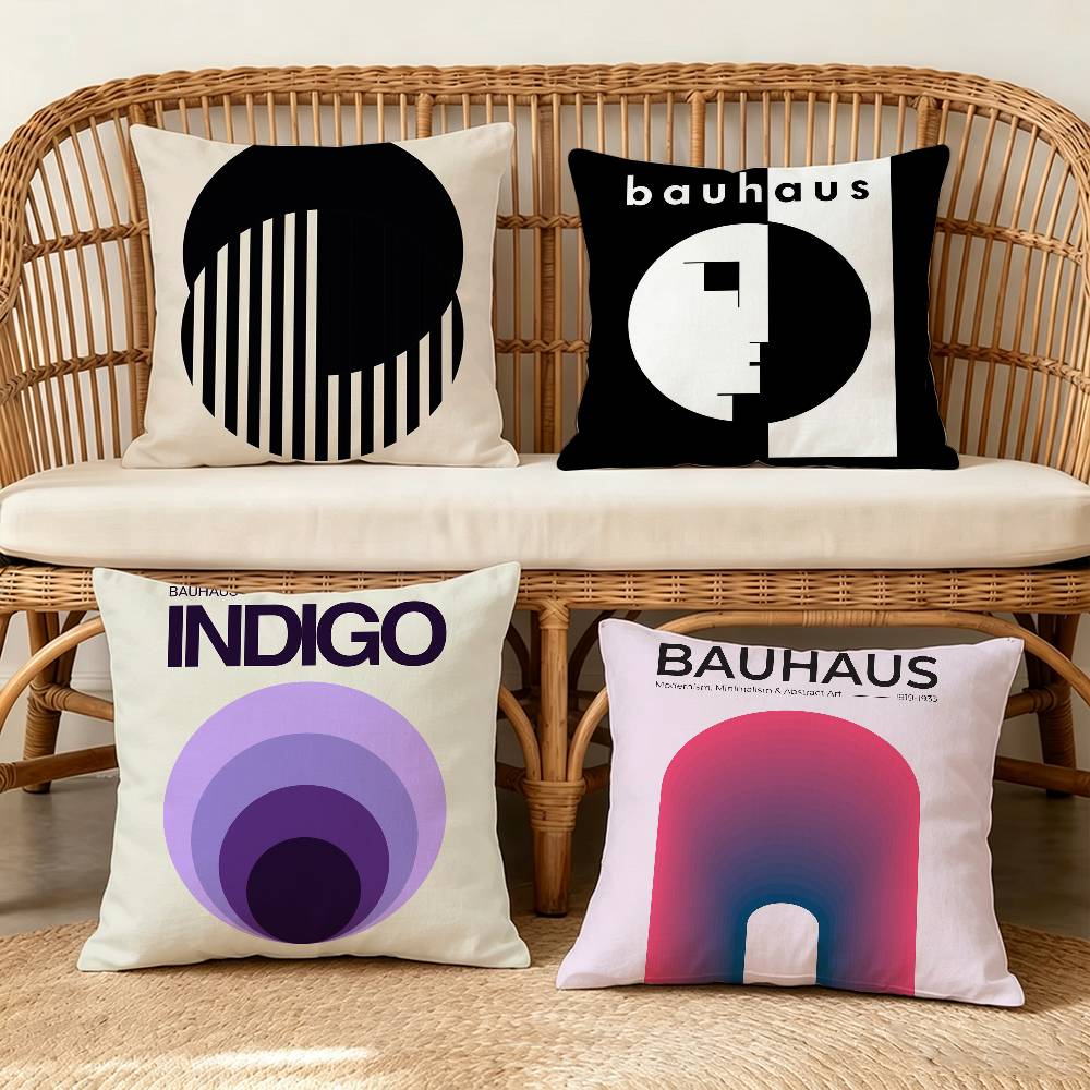 Century Textile & Sewing Supply By Owner - Mid Century Modern Bauhaus Abstract Pillowcase