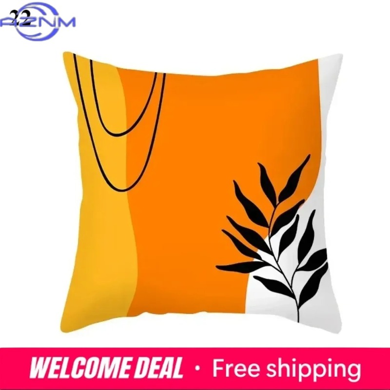 Boho Orange Abstract Cushion C - Century Textile & Sewing Supply By Owner ulasan dan harga
