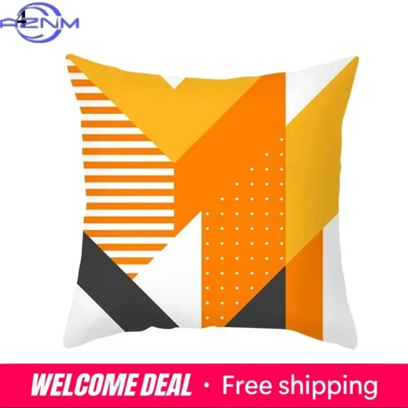 Boho Orange Abstract Cushion C - Century Textile & Sewing Supply By Owner ulasan dan harga