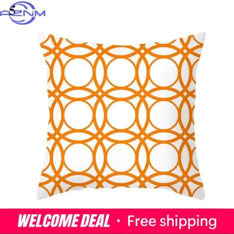 Boho Orange Abstract Cushion C - Century Textile & Sewing Supply By Owner ulasan dan harga