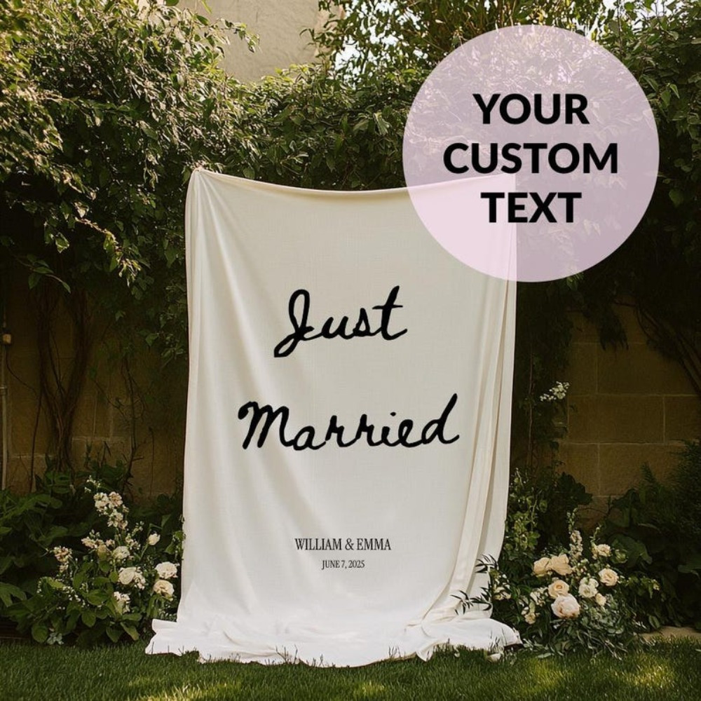 Custom Wedding Banner - Custom - Sewing Custom ulasan dan harga