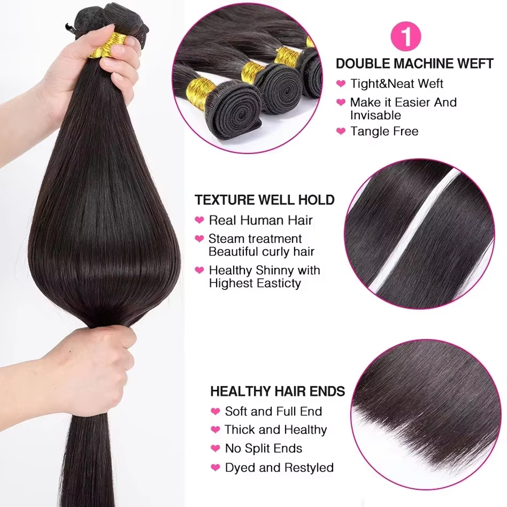 Indian Human Hair Bundles Bone - Sewing Lab ulasan dan harga