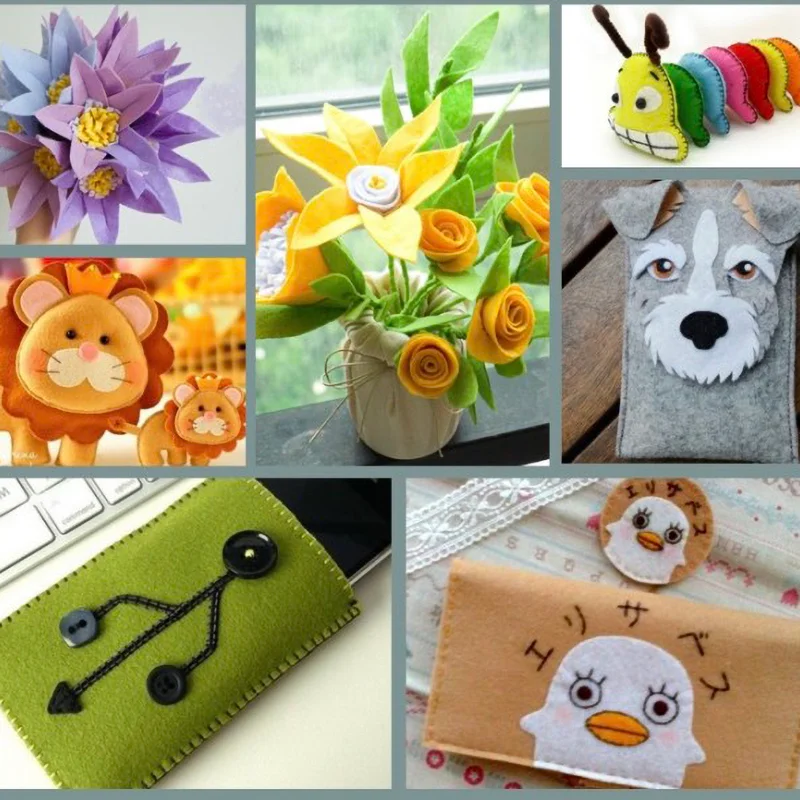 Felt Fabric Sheets Assorted Co - Is Sewing A Textile Craft ulasan dan harga