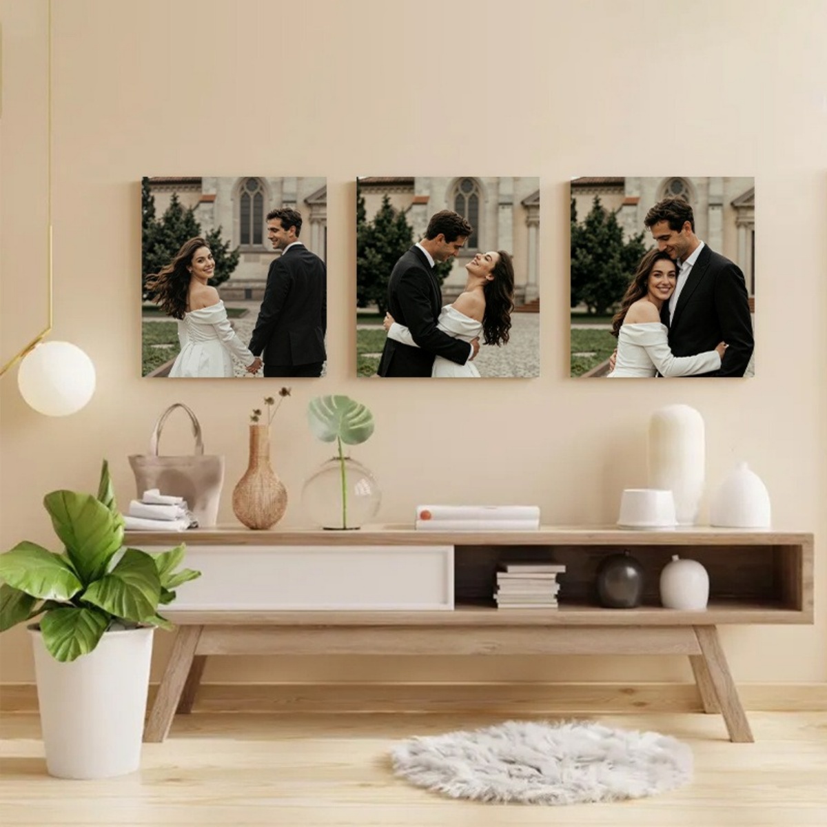 Set of 3 Custom Photo Canvas P - Sewing Custom ulasan dan harga