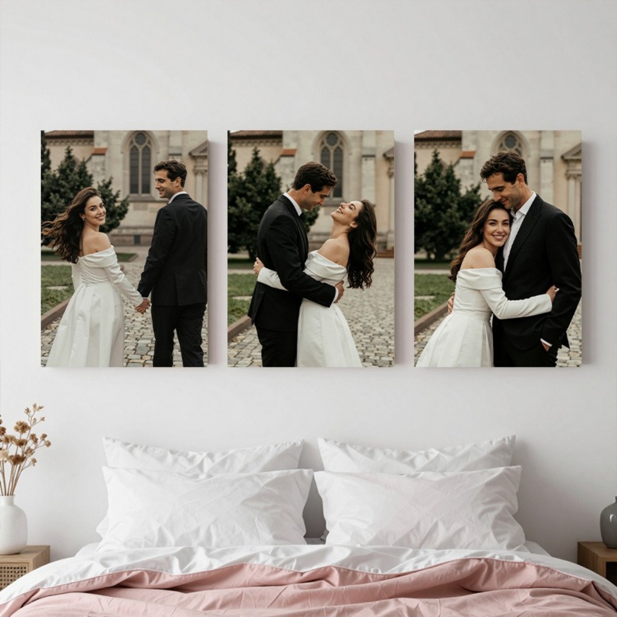 Set of 3 Custom Photo Canvas P - Sewing Custom ulasan dan harga