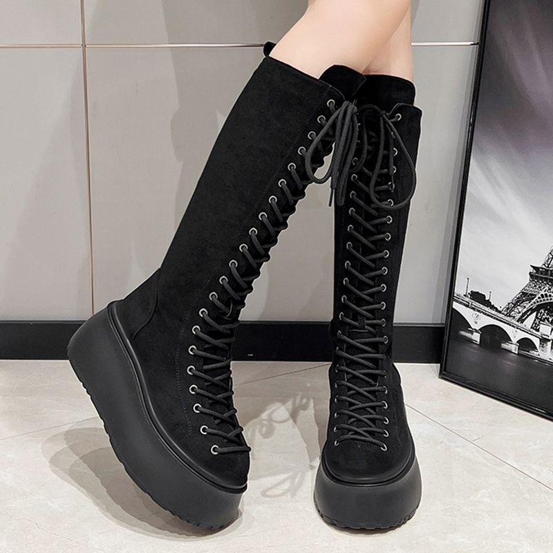 8CM Fashion Wedge-heeled Tasse - Sewing Latex ulasan dan harga