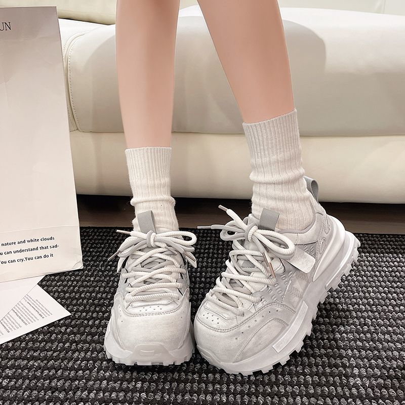 Autumn Vintage Chunky Sneakers - Sewing Latex ulasan dan harga