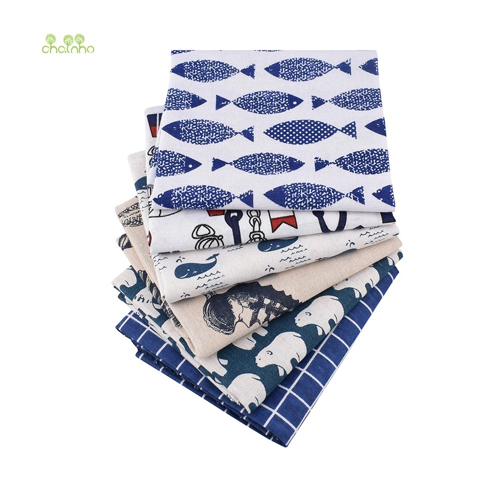 Chainho,Printed Cotton Linen F - Sewing Geotextile Fabric ulasan dan harga