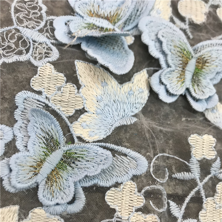 130cm Wide Heavywork 3D Butter - Sewing Embroidery Fabric ulasan dan harga