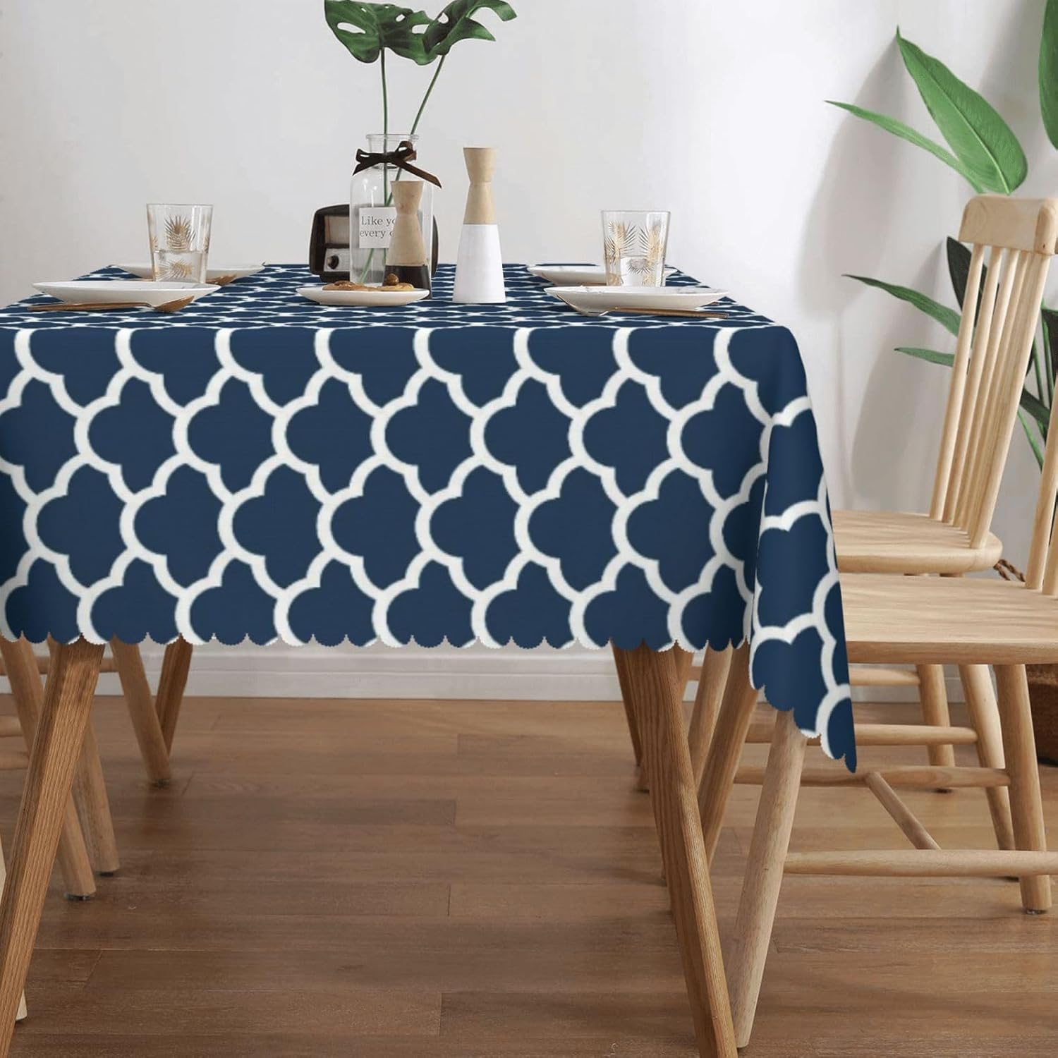 Blue Tablecloth Navy Cloud Sea - Century Textile & Sewing Supply Hours ulasan dan harga