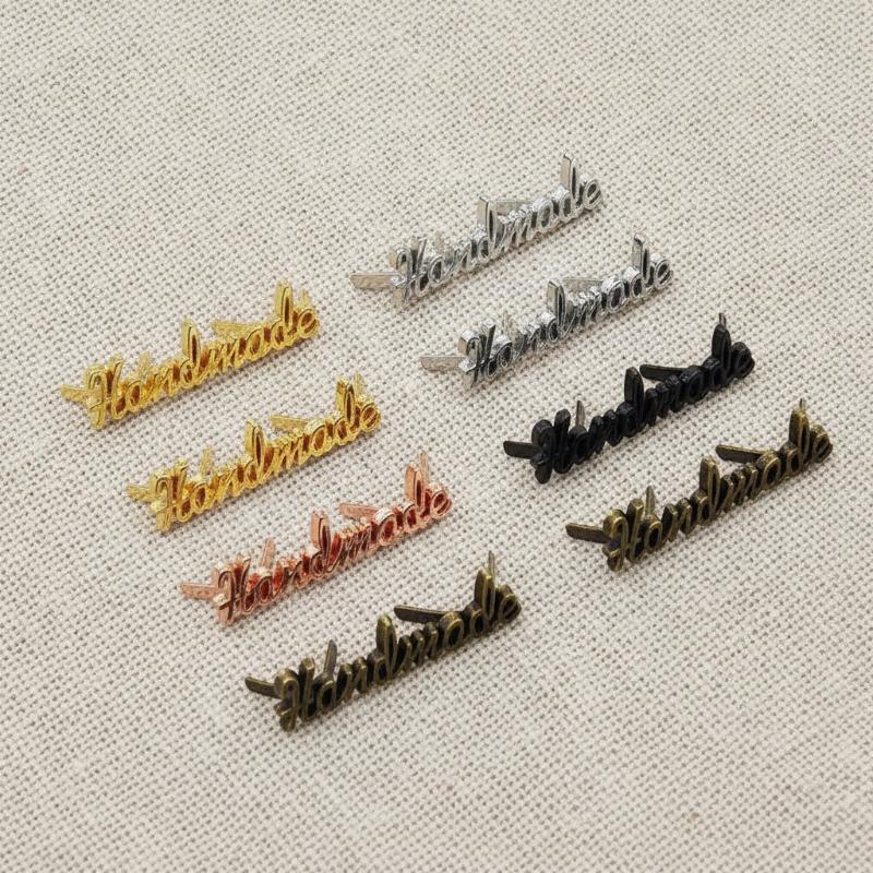 10Pcs Handmade Letter Metal La - Sewing Labels ulasan dan harga
