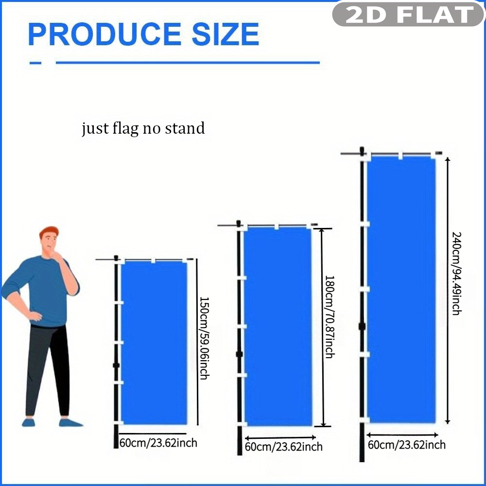 1pc 2D FLAT Custom Nobori Flag - Sewing Custom ulasan dan harga