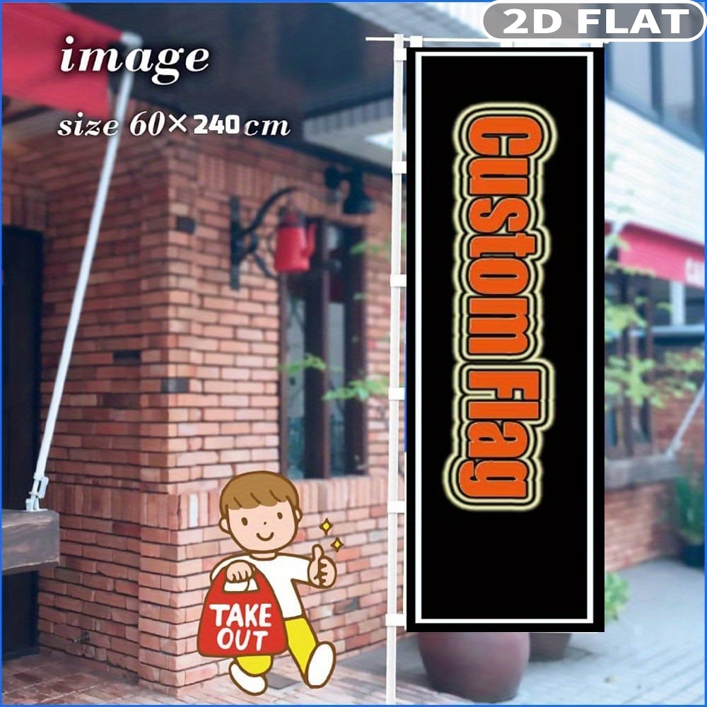 1pc 2D FLAT Custom Nobori Flag - Sewing Custom ulasan dan harga