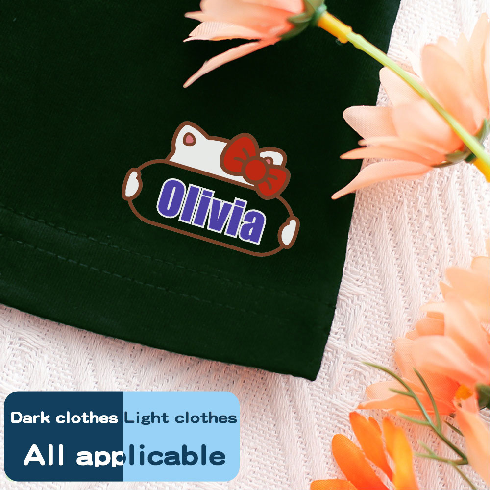 Custom Iron on Name Sticker Pe - Sewing Labels ulasan dan harga