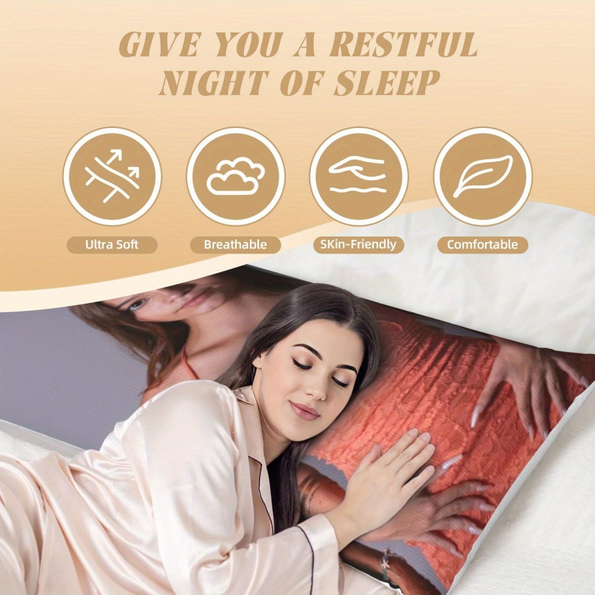 1 Custom Photo Body Pillowcase - Sewing Custom ulasan dan harga