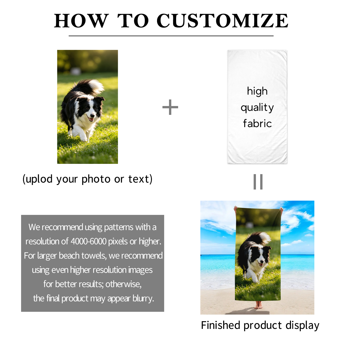 1pc Customized beach towels fo - Sewing Custom ulasan dan harga