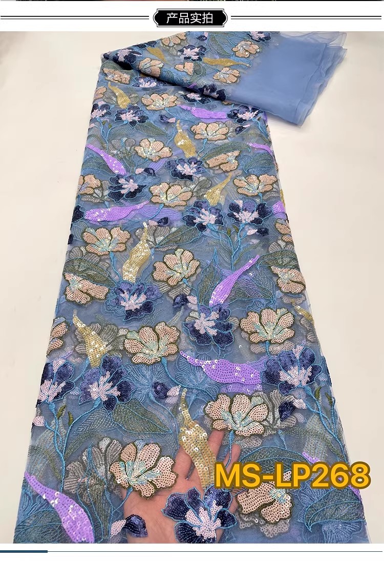 1yard Luxury Double color bead - Sewing Embroidery Fabric ulasan dan harga
