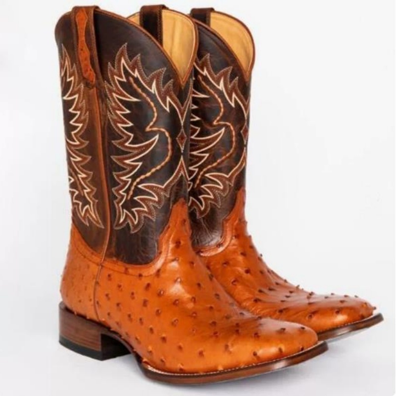 Men High Boots Embroidery Retr - Sewing Embroidery Fabric ulasan dan harga