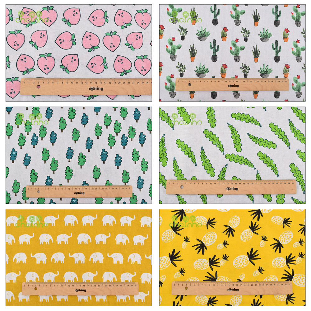 Chainho,Printed Cotton Linen F - Sewing Geotextile Fabric ulasan dan harga